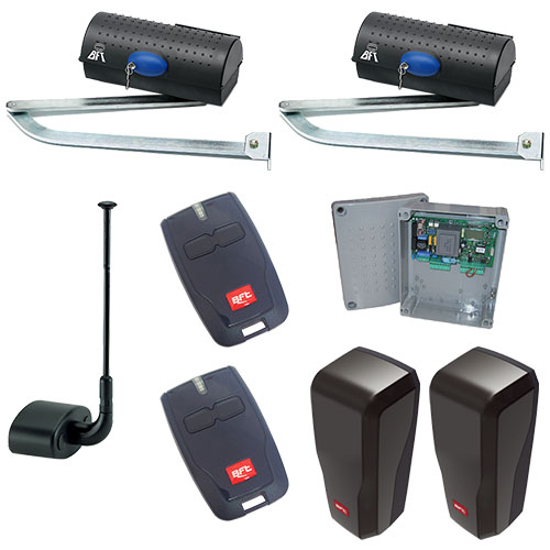 BFT IGEA Articulated Gate Opener Kit Pair (230v, 2.5m, 250kg)